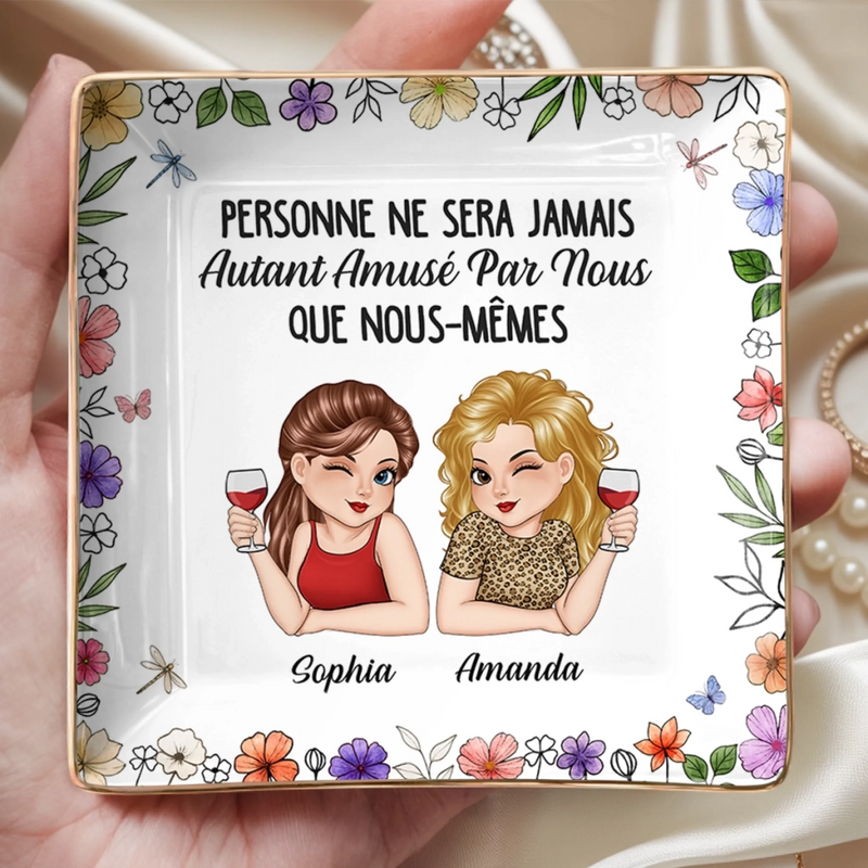 Vide-Poche À Bijoux Personnalisé - Cadeau Pour Meilleures Amies – Des Fous Rires À L’Infini