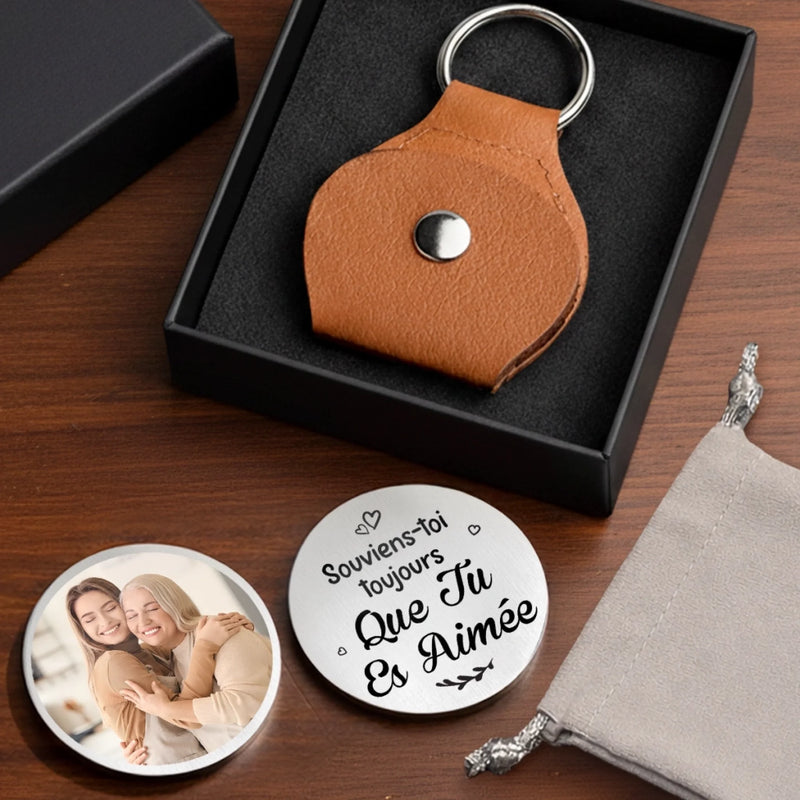 Câlin De Poche Personnalisé Avec Photo – Cadeaux D’Anniversaire Personnalisés Pour Maman, Papa, Fille Et Fils – Emporte Mon Amour Partout Avec Toi