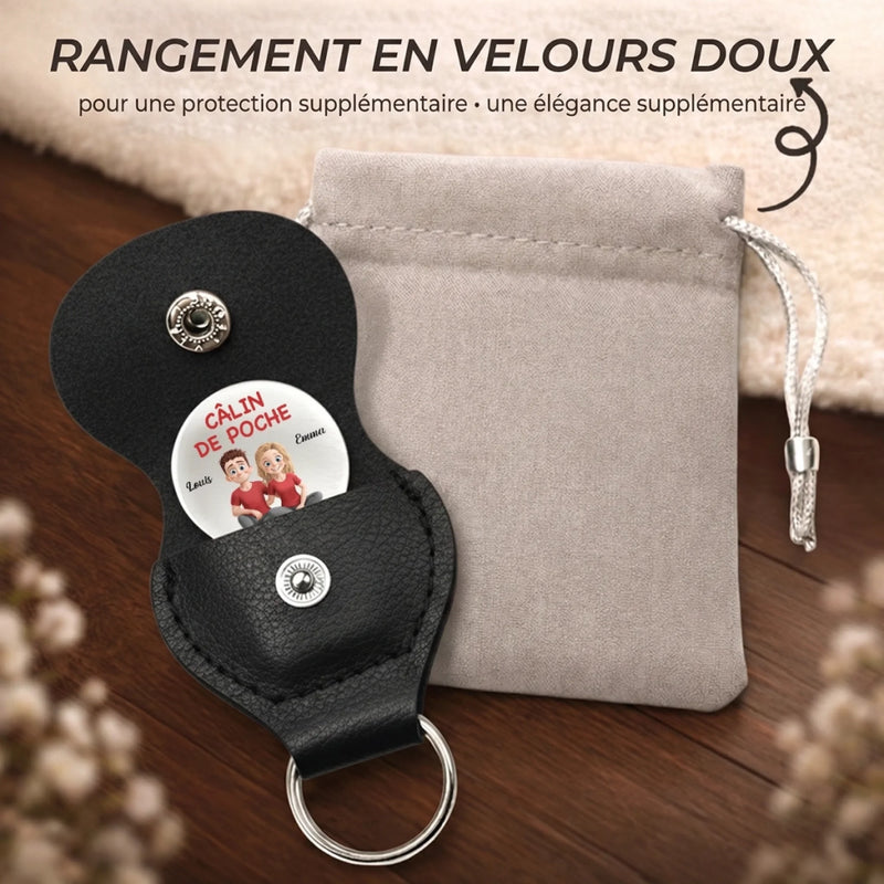 Porte-Bonheur De Poche Personnalisé – Cadeaux D’Anniversaire De Mariage Pour Mari Et Femme, Lui Et Elle - Tu Es La Personne Que La Vie M’A Choisie En Silence
