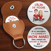 Porte-Bonheur De Poche Personnalisé – Cadeaux D’Anniversaire De Mariage Pour Mari Et Femme, Lui Et Elle - Tu Es La Personne Que La Vie M’A Choisie En Silence