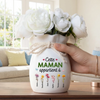 Vase À Fleurs Personnalisé Avec Corde – Cadeau Pour Maman, Mamie – Cette Maman Appartient À