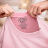 T-Shirt À Impression Intérieure Personnalisée – Cadeau Pour Maman – Lettre d’Amour Touchante