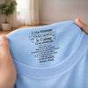 T-Shirt À Impression Intérieure Personnalisée – Cadeau Pour Maman – Lettre d’Amour Touchante