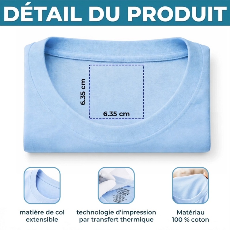 T-Shirt À Impression Intérieure Personnalisée – Cadeau Pour Maman – Lettre d’Amour Touchante