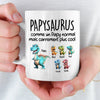 Mug Personnalisé – Cadeau Pour Papa, Papi – Cool Papasaurus