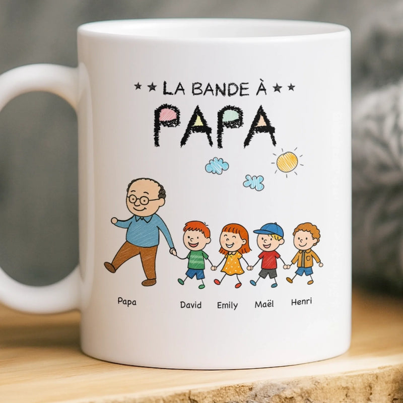 Mug Personnalisé – Cadeau Pour Papa, Papi – Les Enfants de Papa
