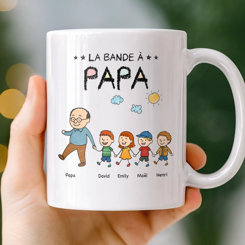 Mug Personnalisé – Cadeau Pour Papa, Papi – Les Enfants de Papa