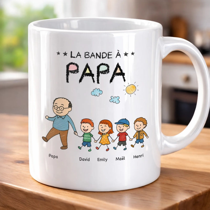 Mug Personnalisé – Cadeau Pour Papa, Papi – Les Enfants de Papa