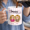 Mug Personnalisé À Effet Imprimé 3D Gonflé - Cadeau Pour Meilleures Amies - L’amitié est le seul ciment qui tiendra le monde ensemble