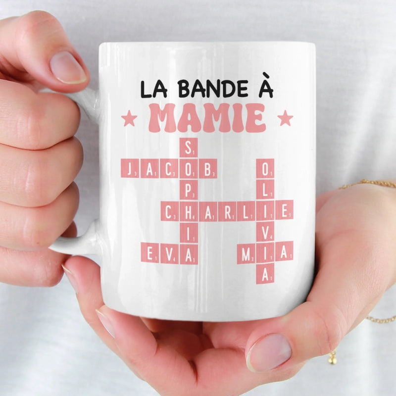 Mug Personnalisé – Cadeau Pour Mamie – Mamie Notre Trésor De Famille