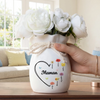 Vase À Fleurs Personnalisé Avec Corde – Cadeau Pour Maman, Mamie – Le petit monde de maman
