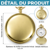 Montre de Poche Dorée Personnalisée – Cadeau pour Fils - Un Message D’amour de Maman