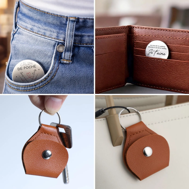 Porte-Bonheur De Poche Personnalisé - Cadeau Pour Couple - Je T'aime Plus Que Tout