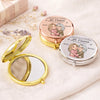 Miroir Compact Personnalisé – Cadeaux Pour Fille – Rayonnante à l’intérieur Comme à L’extérieur