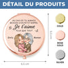 Miroir Compact Personnalisé – Cadeaux Pour Fille – Rayonnante à l’intérieur Comme à L’extérieur