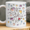 Mug Personnalisé À Effet Imprimé 3D Gonflé - Cadeaux D’Anniversaire Pour Maman, Grand-Mère, Enfants - Maman, Tu Tiens Ma Main, Aussi Mon Cœur