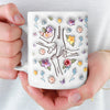 Mug Personnalisé À Effet Imprimé 3D Gonflé - Cadeaux D’Anniversaire Pour Maman, Grand-Mère, Enfants - Maman, Tu Tiens Ma Main, Aussi Mon Cœur