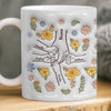 Mugs Personnalisés 3D À Effet Gonflé – Cadeau De Famille Pour Maman Et Grand-Mère – Tu Tiens Nos Mains Et Aussi Nos Cœurs