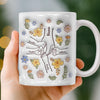 Mugs Personnalisés 3D À Effet Gonflé – Cadeau De Famille Pour Maman Et Grand-Mère – Tu Tiens Nos Mains Et Aussi Nos Cœurs