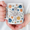 Mug Personnalisé À Effet Imprimé 3D Gonflé - Cadeaux D’Anniversaire Pour Maman, Grand-Mère, Enfants - Tiens Ma Main, Tiens Mon Cœur