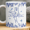 Mug Personnalisé À Effet Imprimé 3D Gonflé - Cadeaux D’Anniversaire Pour Maman, Grand-Mère - Main Dans La Main Tout Au Long De La Vie
