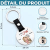 Porte-clés Rond en Métal Personnalisé – Cadeau pour Fils, Fille - Mes Enfants Adorés