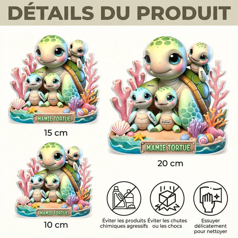 Plaque Acrylique Personnalisée - Cadeau Pour Mamie, Maman - Notre Petite Famille