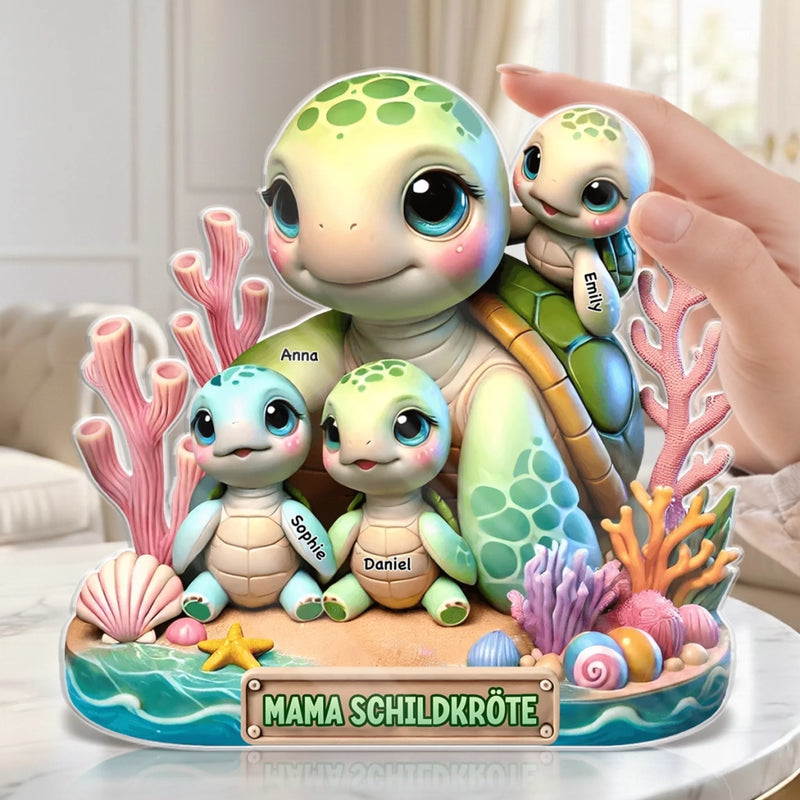 Plaque Acrylique Personnalisée - Cadeau Pour Mamie, Maman - Notre Petite Famille