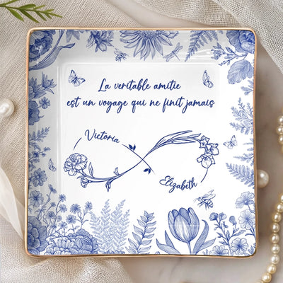 Vide-Poche À Bijoux Personnalisé – Cadeau Pour Meilleures Amies Sœurs – Notre Amitié Éternelle