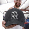Casquette De Baseball En Jean Délavé Personnalisée – Cadeau Pour Grand-Père – Le Meilleur Grand-père Du Monde