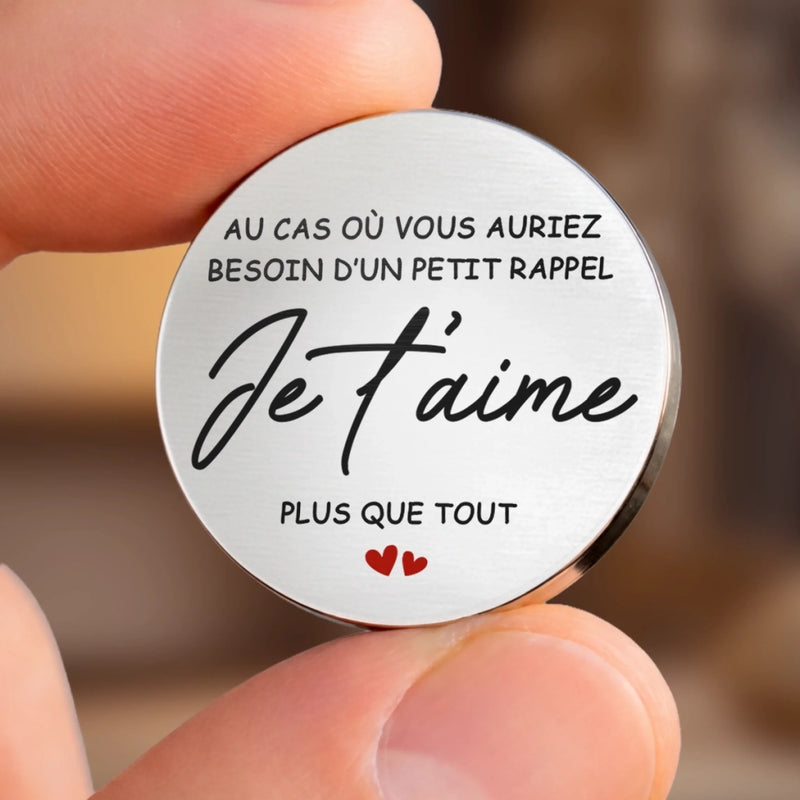 Porte-Bonheur De Poche Personnalisé - Cadeau Pour Fille, Fils - Au Cas Où Vous Auriez Besoin D'un Petit Rappel