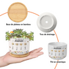Pot de Fleurs en Céramique Personnalisé – Cadeau pour Maman, Mamie – Créé Spécialement Pour La Femme de Notre Famille