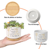 Pot de Fleurs en Céramique Personnalisé – Cadeau pour Fille – Depuis Que Tu Es Devenue Maman