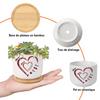 Pot de Fleurs en Céramique Personnalisé – Cadeau pour Maman, Mamie – Pour toujours dans mon cœur