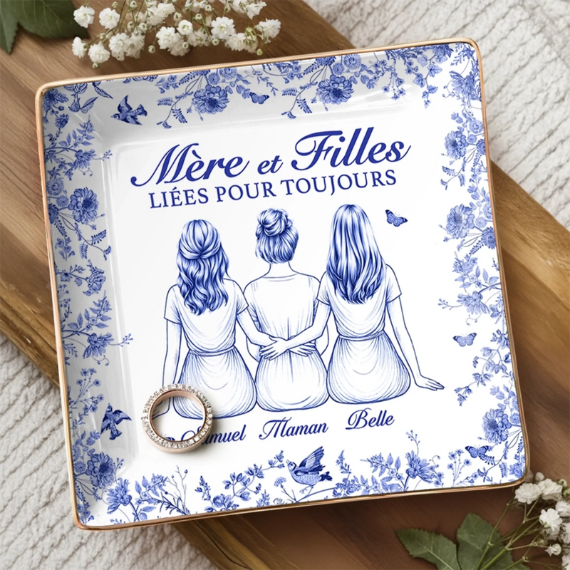 Vide-Poche À Bijoux Personnalisé – Cadeau Pour Maman – Ton Amour Est Mon Refuge, Maman