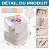 Boîte à Bijoux Carrée Personnalisée – Cadeau pour Fille – Pour toi, ma fille