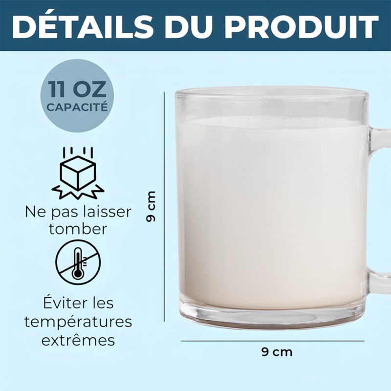 Mug en Verre Personnalisé – Cadeau pour Amies, Sœurs – Des fleurs, des souvenirs, toi