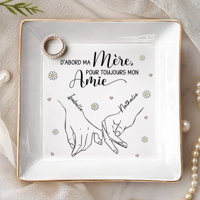 Vide-Poche À Bijoux Personnalisé – Cadeau Pour Maman, Fille – Je t’aime, Maman