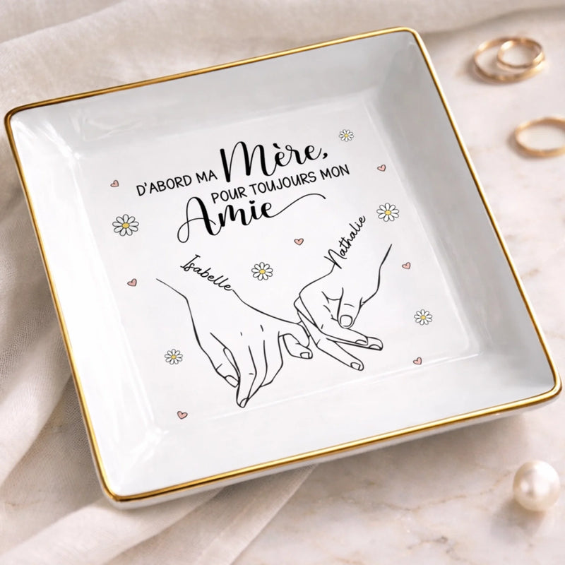 Vide-Poche À Bijoux Personnalisé – Cadeau Pour Maman, Fille – Je t’aime, Maman