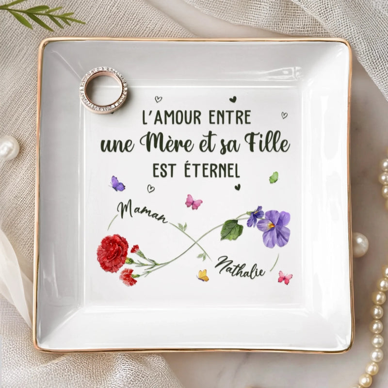 Vide-Poche À Bijoux Personnalisé – Cadeau Pour Maman, Fille – Toujours près de toi