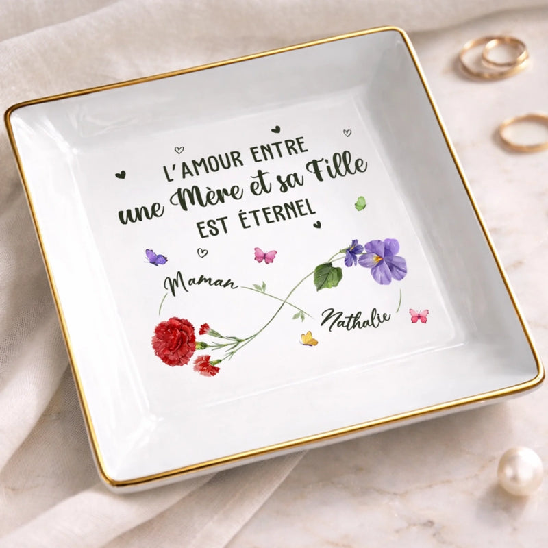Vide-Poche À Bijoux Personnalisé – Cadeau Pour Maman, Fille – Toujours près de toi