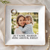 Vide-Poche À Bijoux Personnalisé Avec Photo – Cadeau Pour Maman – Maman, Ty Es La Pièce Qui Nous Rassemble