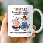 Mug Personnalisé À Effet Imprimé 3D Gonflé - Cadeau Pour Fille - D'être Ta Mère et Père Est le Plus Beau Cadeau