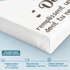Toile Verticale Personnalisée – Cadeau Pour Maman, Mamie – Remplissent Une Place Dans Ton Coeur