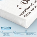 Toile Verticale Personnalisée – Cadeau Pour Maman, Mamie – Remplissent Une Place Dans Ton Coeur