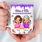 Mug Personnalisé À Effet Imprimé 3D Gonflé –  Cadeau Pour Fille – Entre Mère Et Fille, Un Lien Éternel