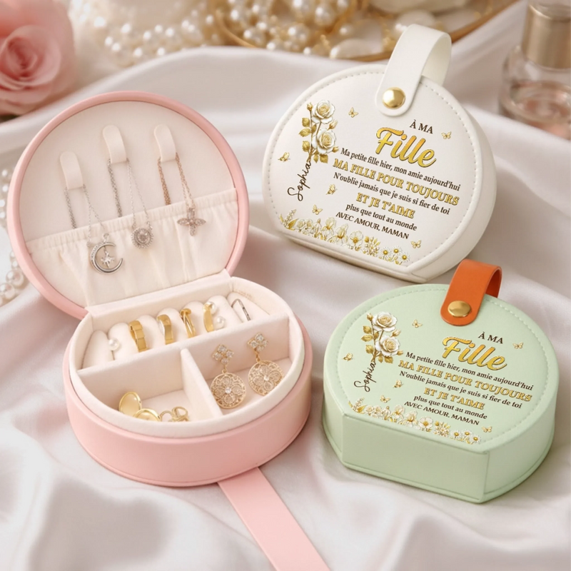 Boîte à Bijoux avec Poignée Personnalisée – Cadeau pour Fille  – Ma Petite Fille Hier, Mon Amie Aujourd'hui
