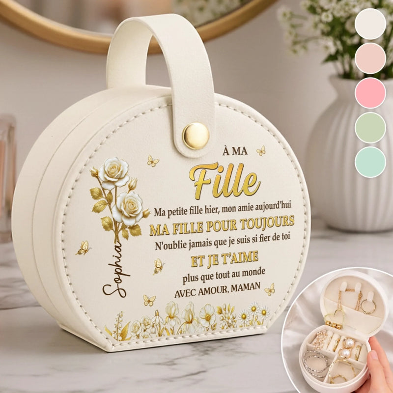 Boîte à Bijoux avec Poignée Personnalisée – Cadeau pour Fille  – Ma Petite Fille Hier, Mon Amie Aujourd'hui
