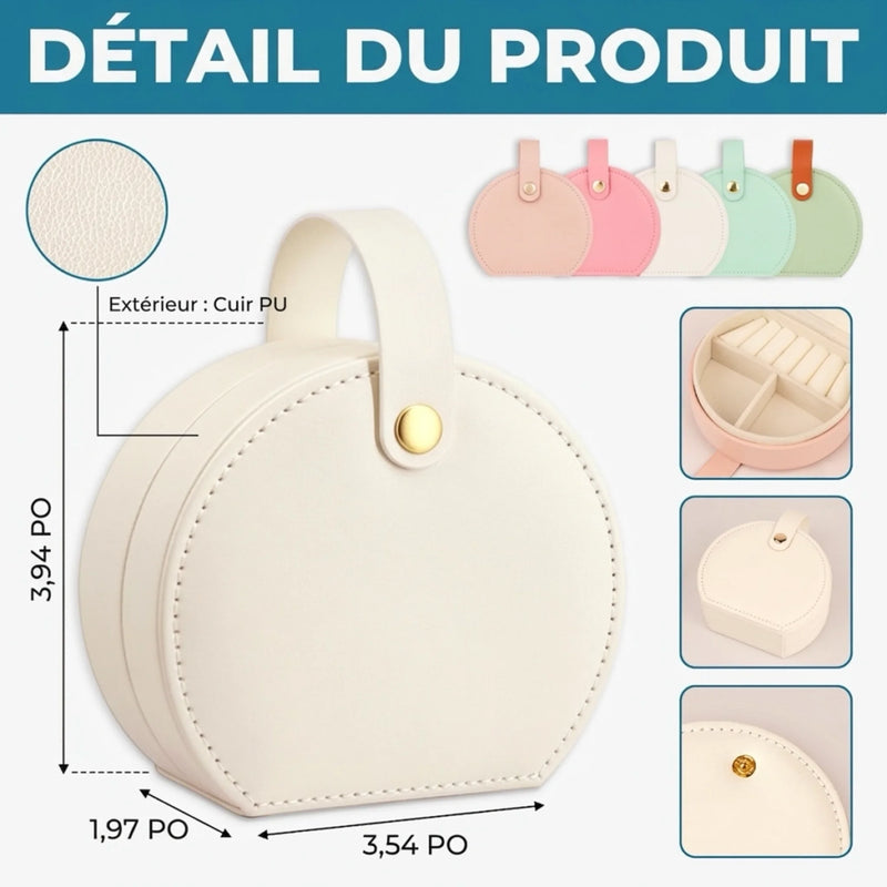 Boîte à Bijoux avec Poignée Personnalisée – Cadeau pour Famille  – Tu Es Aussi Belle Que Les Fleurs, Chaque Jour