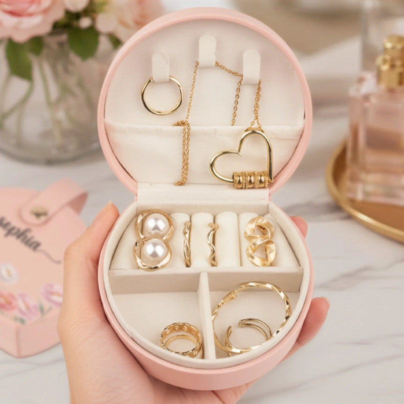 Boîte à Bijoux avec Poignée Personnalisée – Cadeau pour Famille  – Tu Es Aussi Belle Que Les Fleurs, Chaque Jour